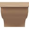 Ekena Millwork 5"W x 5"D x 5"H Wide Garner Rough Cedar Woodgrain TimberThane Corbel, Primed Tan CORUR05X05X05GARRCPR - alternate 5